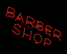 霓虹燈,理發(fā)店,排版
