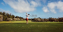 云,高爾夫,高爾夫球場