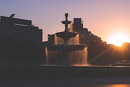 城市,結構,大道