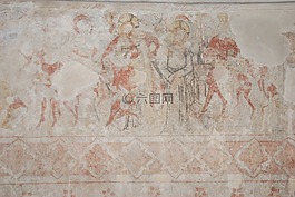 墙,壁画,古董
