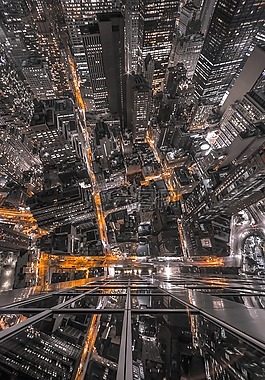 建筑物,城市,燈