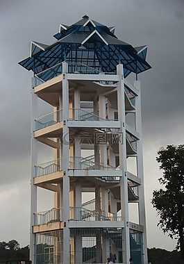 塔,天空,自然