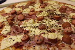 比薩,調(diào)味品,香腸