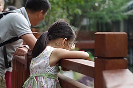 木橋,女孩,江南