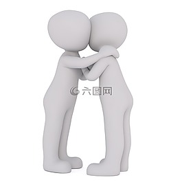 男性,3d模型,孤立