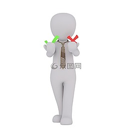 男性,3d模型,孤立