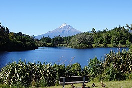 山taranaki,新西蘭,北島