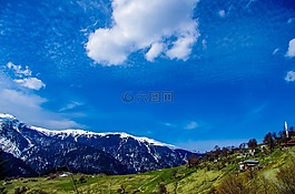 景觀,云,高地