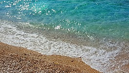 海水,夏天,沙