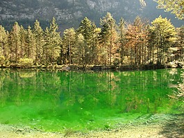 bluntautaler湖,bluntautal,萨尔茨堡乡村