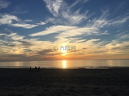 水,太陽,晚上