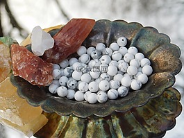 白色綠松石,水晶,綠松石