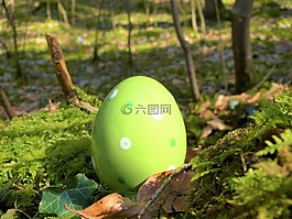 復(fù)活節(jié)彩蛋,陶瓷,綠色