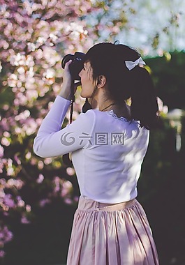 相機,女性,夫人
