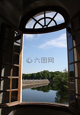 水,查看,河