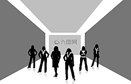團隊,組,女子