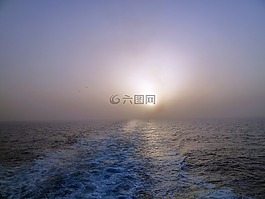 日落,海,希臘