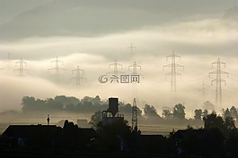 morgenstimmung,霧,農(nóng)場(chǎng)