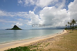 夏威夷,海灘,海岸