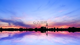 城市,漢堡,天際線