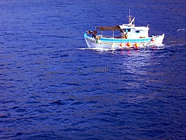 漁船,海,釣魚(yú)