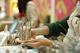 蠟燭,手工,圣誕節(jié)