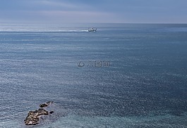 岸,海灘,黎明