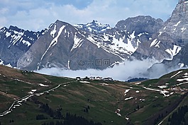 瑞士,高山,山