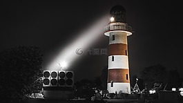 燈塔,夜,光