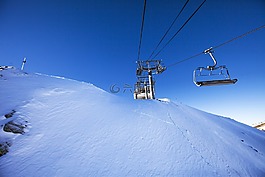 雪,山,滑雪
