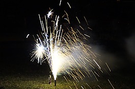 除夕,新的一年的一天,煙花爆竹