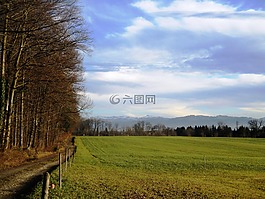 景觀,天空,云