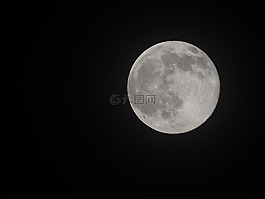 月亮,blackandwhite,夜