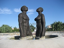 雕像,男子,女子