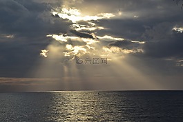 太陽(yáng),云,光線