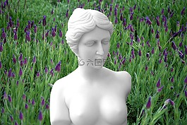 雕像,女子,雕塑