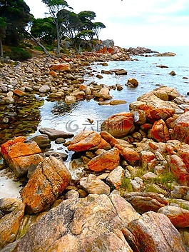 海岸線,海灘,海洋