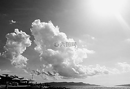 變化,天空,云