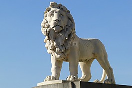 獅子,雕像,數(shù)字