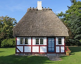 建設,丹麥,小fachwerkhaus樓