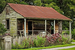 奴隸小屋,勞拉種植園,路易斯安那州