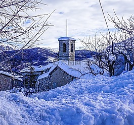 雪,冬天,冷