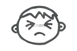 面對,頭,男孩