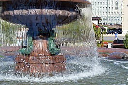噴泉,瀑布,公園