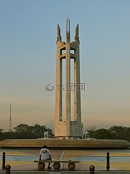 公園,紀(jì)念碑,單