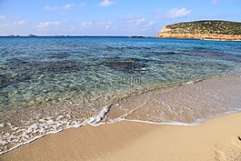 海灘,compta溪,eivissa