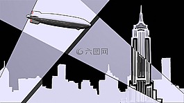 紐約,城市,天際線