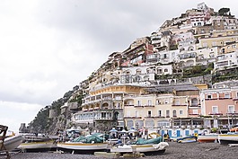 船,建筑物,海岸