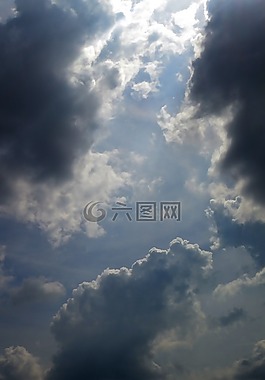 云,天空,太陽