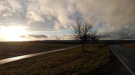 景觀,陽光,上部 franconia